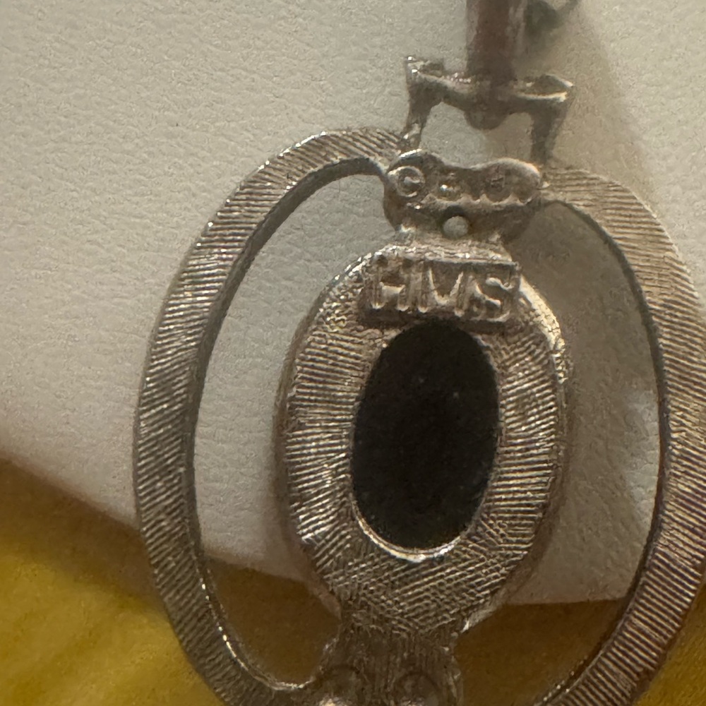 Harry Maxson Schmidt Silver-Tone Cameo Pendant Necklace image 3